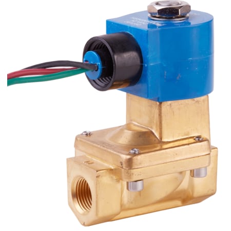 Gc Valves Solenoid Valve, 2-Way, 1/2 in Pipe Size, 120V/60V, 110V/50V, Diaphragm, Pilot Operated, Brass, NBR S711GF02N9DG1